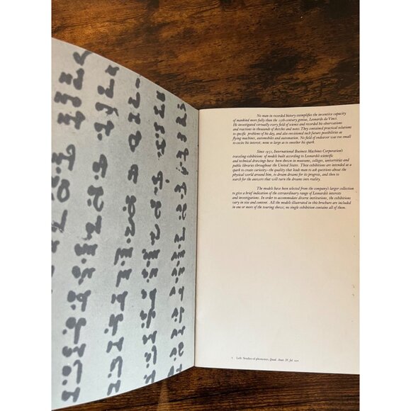 Leonardo Da Vinci 1452-1519 Booklet IBM Edition - Picture 2 of 4